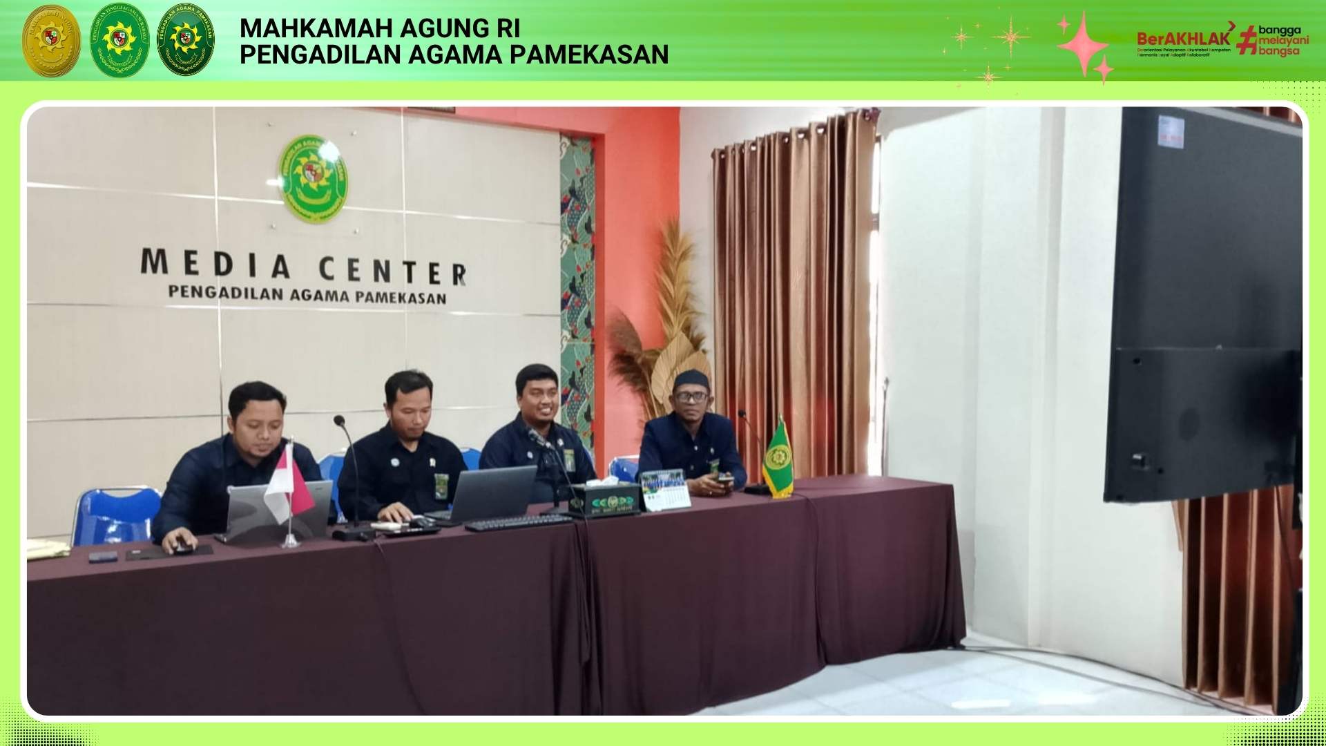 Perkuat Mentalitas Hakim. PA Pamekasan Ikuti Bimtek Resiliensi Bersama Badilag dan ESQ Corp